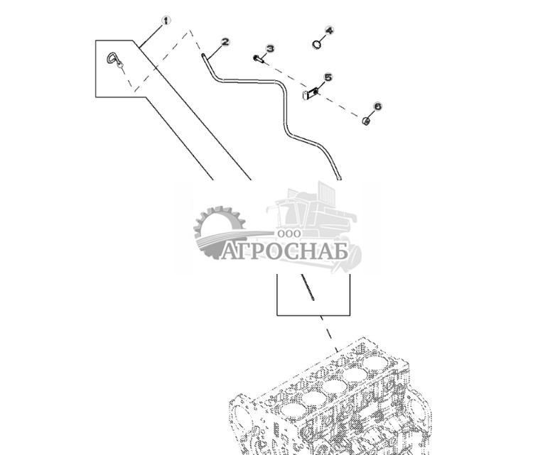 4016 Трубка щупа для измерения уровня масла двигателя (052106 - ) - ST613 13.jpg